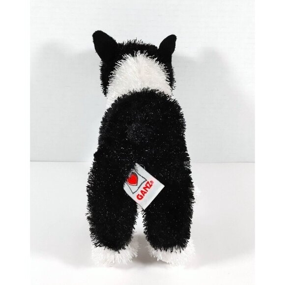 Ganz Webkinz Plush Dog Boston Terrier Puppy Black White Stuffed Animal No Code - Picture 3 of 4